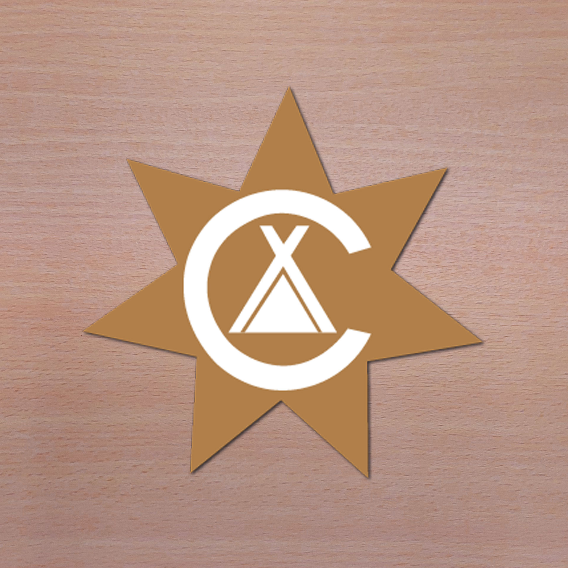 Aufkleber “Stern” zum goldenen Zelt